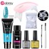 8-piece crystal extension glue set, phototherapy lamp, nail art, nail plate, brush, cleaning tool in stock