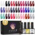 Popular nail polish 24 color nail enhancement functional glue set detachable phototherapy glue no wash seal glitter seal primer