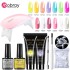 8-piece crystal extension glue set, phototherapy lamp, nail art, nail plate, brush, cleaning tool in stock