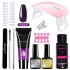 Limegill Nail Kit Tool Extension Gel Nail UV Lamp Crystal Extension Gel Kit Beginner's Full Set