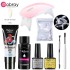 8-piece crystal extension glue set, phototherapy lamp, nail art, nail plate, brush, cleaning tool in stock