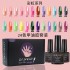 24 color nail polish adhesive kit, phototherapy adhesive nail kit, color box packaging, factory direct sales