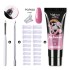 Nail enhancement crystal extension gel tool set Fast extension crystal model gel UV phototherapy gel cross-border