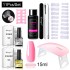 Limegill Nail Kit Tool Extension Gel Nail UV Lamp Crystal Extension Gel Kit Beginner's Full Set