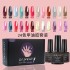 24 color nail polish adhesive kit, phototherapy adhesive nail kit, color box packaging, factory direct sales