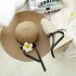 Wholesale of sun protection hats in scenic spots, children's summer beach flowers, bow grass hats, seaside sun hats