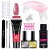 Limegill Nail Kit Tool Extension Gel Nail UV Lamp Crystal Extension Gel Kit Beginner's Full Set