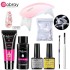 8-piece crystal extension glue set, phototherapy lamp, nail art, nail plate, brush, cleaning tool in stock