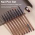 Cross border popular nail art brush tool set, Japanese brown color painting line drawing flower blending multifunctional brush