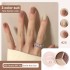 Internet celebrity tri color solid nail polish cream glue 2022 new Japanese style canned popular color nail salon 12 colors to choose from