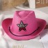 Summer Korean version of Western cowboy children's sun hat for girls and boys, baby grass hat with five pointed star hat, children's grass hat with five stars