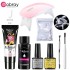 8-piece crystal extension glue set, phototherapy lamp, nail art, nail plate, brush, cleaning tool in stock