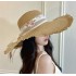 New Embroidered Lace Straw Hat for Women, Summer Straw Weaving Large Edge Sunscreen Hat, Outdoor Travel Sunscreen Hat, Seaside Beach Hat