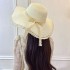 New Grass Hat Wholesale Lace Lace Hat Women's Fresh and Versatile Sunscreen Hat Sun Hat Beach Beach Beach Beach