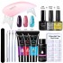 Amazon Poly Nails gel Set 6-color Crystal Extender Nail Enhancement Tool Set Wear resistant