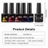 Cross border new dopamine glass nail polish adhesive nail glue summer hot item ice transparent color nail salon set wholesale