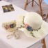 2024 New Summer Girls' Grass Hat Flower Princess Hat Children's Sunshade Hat Sun Hat Beach Hat