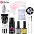 8-piece crystal extension glue set, phototherapy lamp, nail art, nail plate, brush, cleaning tool in stock