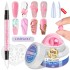 New non stick extension adhesive nail art solid carving shaping paper free holder quick extension nail patch set