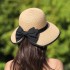 Celebrity style straw hat, women's bow, slit fisherman hat, sun shading and sun protection hat, casual versatile beach sun hat