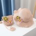 Children's Sunshade Straw Hat, Girls' Summer New Straw Hat Bag Set, Sunscreen, Summer Princess Baby