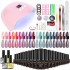 Nail art complete set of tools, phototherapy, mecha, oil glue set, laser powder, nail art tools, complete set of accessories, in stock supply