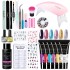 Limegill Crystal Extension Gel Set Nail Kit Tools Mouse Lamp Nail Brush Collection