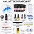 New nail art set, nail art set tools, extension glue nail art, UV lamp, crystal extension glue set in stock