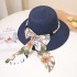 Pearl Ribbon Japanese Versatile Sweet and Cute Knitted Fisherman's Hat Women's Summer Korean Edition Ribbon Bow Sunshade Cap