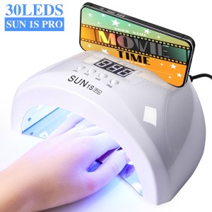 SUN-1SPro Nail Phototherapy Machine 48W Dual Light Source Nail Oil Gel Baking Lamp UV/LED Non Black Hand Induction Nail Lamp