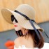 Summer women's large brimmed straw hat for outdoor sun protection and sun shading, Korean version folding beach vacation, large straw hat on special offer