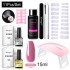 Limegill Nail Kit Tool Extension Gel Nail UV Lamp Crystal Extension Gel Kit Beginner's Full Set