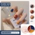 Internet celebrity tri color solid nail polish cream glue 2022 new Japanese style canned popular color nail salon 12 colors to choose from