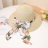 Pearl Ribbon Japanese Versatile Sweet and Cute Knitted Fisherman's Hat Women's Summer Korean Edition Ribbon Bow Sunshade Cap