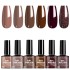 Six color nail polish gel set, new autumn and winter popular color series, photo therapy gel, nail salon, cross-border exclusive supply