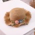 2024 New Summer Girls' Grass Hat Flower Princess Hat Children's Sunshade Hat Sun Hat Beach Hat