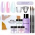 Cross border nail art set, crystal powder liquid set, nail set tool, nail brush, nail extension set