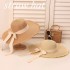 Summer French Sweet Straw Hat for Women, Sanya Beach Resort, Yunnan, Beach Tourism, Photo Hat, Sunscreen and Sunshade Hat