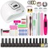 Cross border nail art complete set of tools, phototherapy, mecha, oil glue set, nail art tools, complete set of accessories, in stock supply