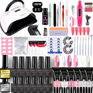 Foreign trade Amazon hot selling nail lamp set, polishing machine, complete set of nail oil glue tool set, supports one piece dropshipping