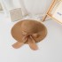 Dayan Beach Straw Hat Women's Summer Travel Vacation Sunscreen Hat Haired Bow Big Hat Eaves Sunscreen Hat Wholesale