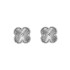 Cross border popular 13MM titanium steel five leaf flower earrings earrings, five leaf grass non fading earrings, women's fashion earrings wholesale