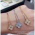 Summer women's high-end version does not fade lucky necklace, five flower clover bracelet, double-sided mother of pearl jewelry, cross-border hot sales