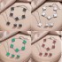 Cross border popular 13MM lucky five flower four leaf clover set jewelry bracelet versatile fashion necklace earring four piece set