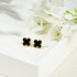 Lucky Clover Earrings, High End, Feminine, Korean Style, Simple and Versatile, Natural Pink Beimu Earrings, Cross border Jewelry