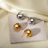 Tiktok hot selling earrings with droplet shaped fashion, simple and versatile temperament, lightweight and tear drop high gloss bean earrings