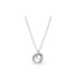 European and American simple and fashionable diamond studded heart-shaped pendant TO buckle necklace small, fresh, eternal, sweet collarbone chain pearl item