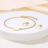 Non fading Korean Crescent Bay necklace, fashionable and versatile, exquisite moon pendant, collarbone chain, simple necklace, women's cross-border