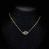 Cross border hot selling light luxury style seven star ladybug single-sided titanium steel necklace natural white shell beetle 18k gold does not fade