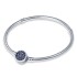 Panjia no LOGO spot bracelet shining blue button snake bone chain versatile light luxury niche bracelet DIY